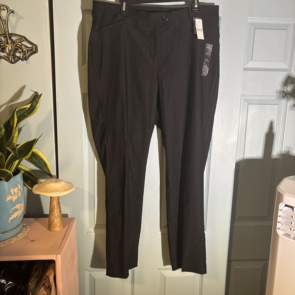 Lane Bryant Black Flex Magic Waistband Sz 18 R Dress Pants‎